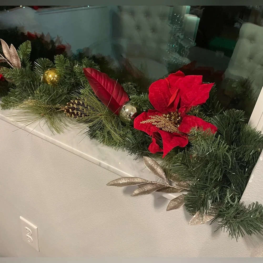 Pier 1 Poinsettia Ornament Garlands
